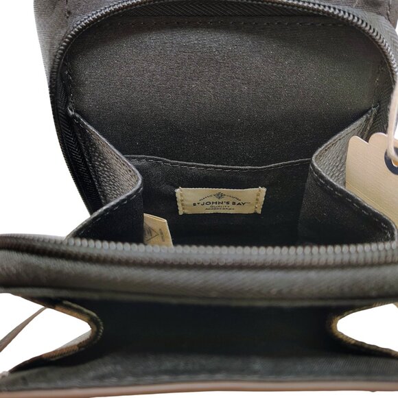 St. John’s Bay Black Gingham Crossbody Phone Bag Adjustable Strap NWT - Picture 9 of 10